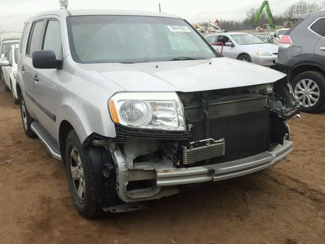 5FNYF4H24CB007442 - 2012 HONDA PILOT LX GRAY photo 1