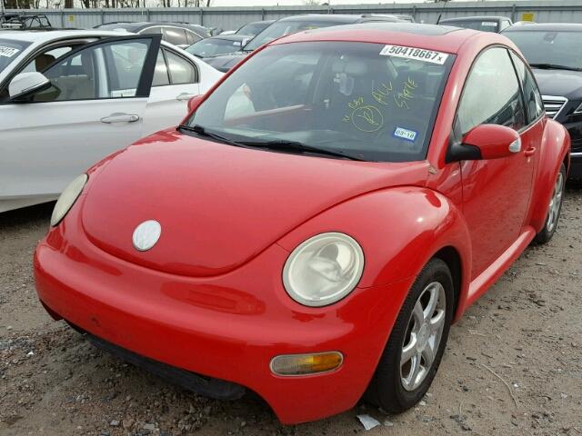 3VWCD31C84M406300 - 2004 VOLKSWAGEN NEW BEETLE RED photo 2