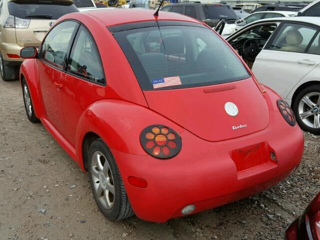 3VWCD31C84M406300 - 2004 VOLKSWAGEN NEW BEETLE RED photo 3