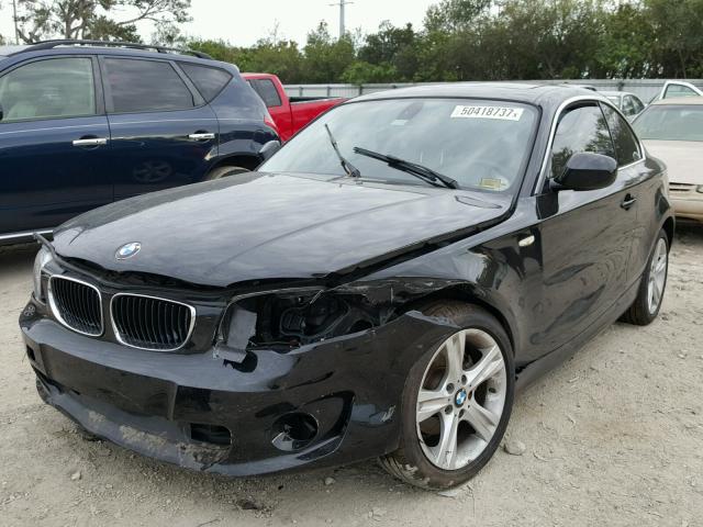 WBAUP7C59DVP25440 - 2013 BMW 128 I BLACK photo 2