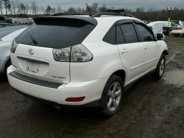 JTJHA31U340019602 - 2004 LEXUS RX 330 WHITE photo 4