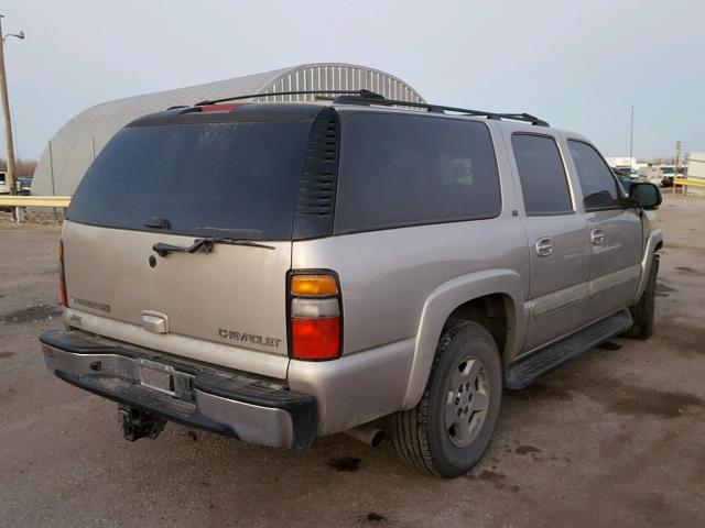 3GNEC16ZX5G279184 - 2005 CHEVROLET SUBURBAN C TAN photo 4