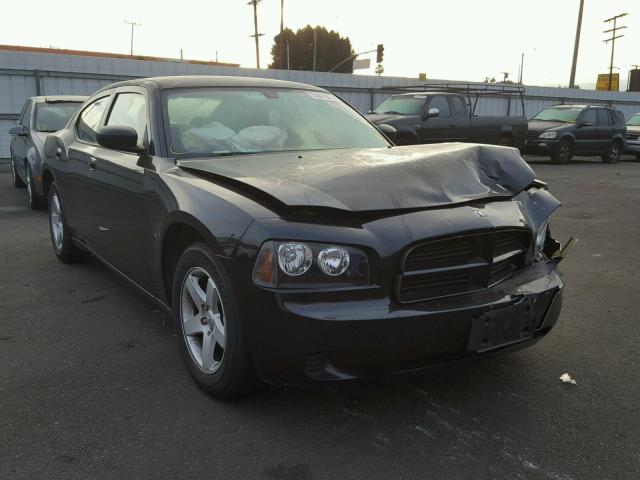 2B3KA43D69H568016 - 2009 DODGE CHARGER BLACK photo 1