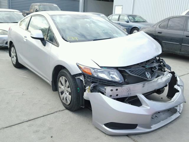 2HGFG3B50CH567598 - 2012 HONDA CIVIC LX SILVER photo 1