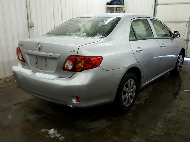 JTDBL40E999054568 - 2009 TOYOTA COROLLA BA SILVER photo 4