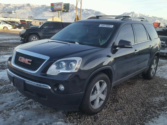 1GKKVRED9CJ101549 - 2012 GMC ACADIA SLT BLACK photo 2