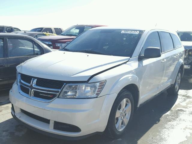 3C4PDCAB6DT589309 - 2013 DODGE JOURNEY SE CREAM photo 2