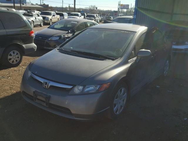 1HGFA16596L060187 - 2006 HONDA CIVIC LX GRAY photo 2