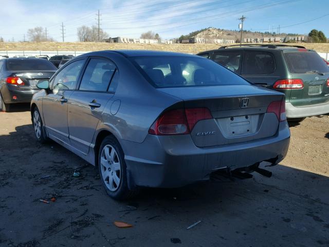 1HGFA16596L060187 - 2006 HONDA CIVIC LX GRAY photo 3