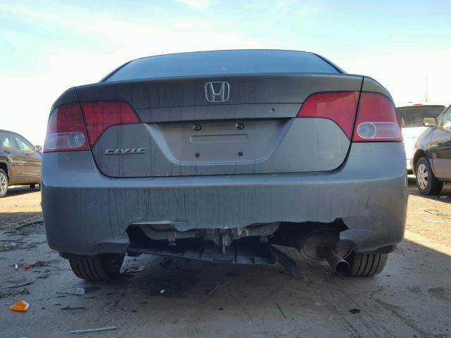 1HGFA16596L060187 - 2006 HONDA CIVIC LX GRAY photo 9