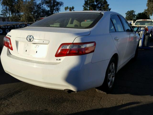 4T4BE46K79R077272 - 2009 TOYOTA CAMRY BASE WHITE photo 4