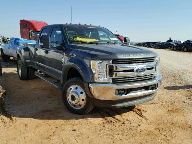 1FT8W4DTXHEE46300 - 2017 FORD F450 SUPER GRAY photo 1