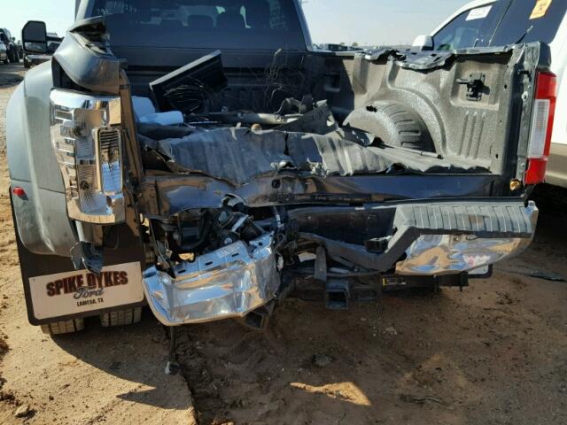 1FT8W4DTXHEE46300 - 2017 FORD F450 SUPER GRAY photo 9