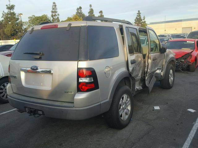 1FMEU63EX6UA69778 - 2006 FORD EXPLORER X SILVER photo 4