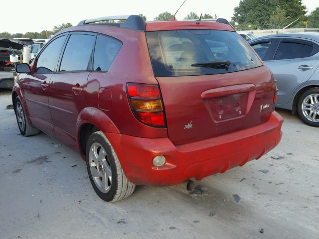 5Y2SL63815Z467838 - 2005 PONTIAC VIBE RED photo 3