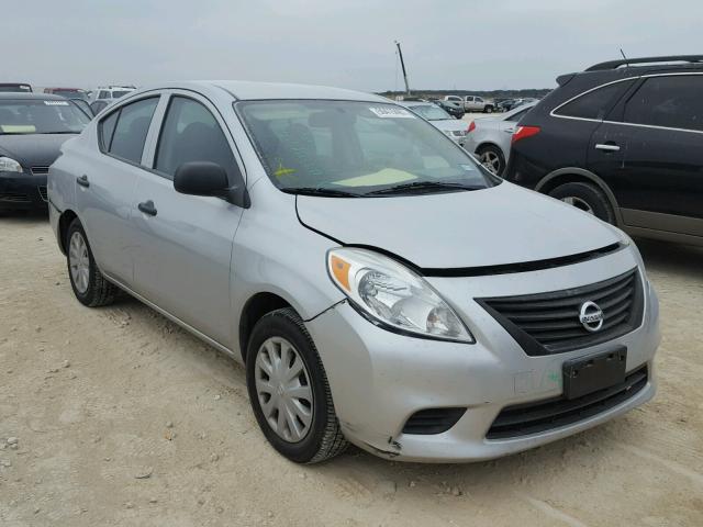 3N1CN7AP1CL845596 - 2012 NISSAN VERSA S SILVER photo 1