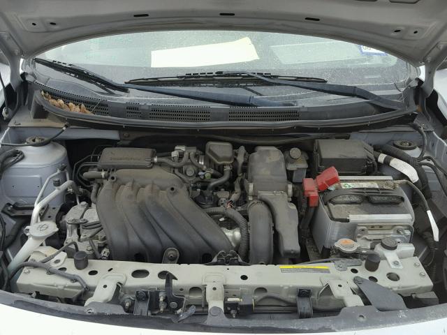 3N1CN7AP1CL845596 - 2012 NISSAN VERSA S SILVER photo 7