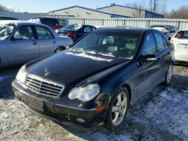 WDBRF52J96F739980 - 2006 MERCEDES-BENZ C GENERATI BLACK photo 2