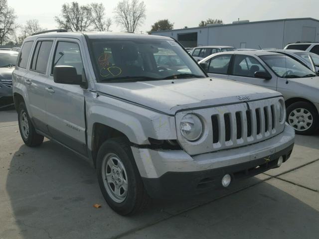 1C4NJRBB8ED572360 - 2014 JEEP PATRIOT SP SILVER photo 1