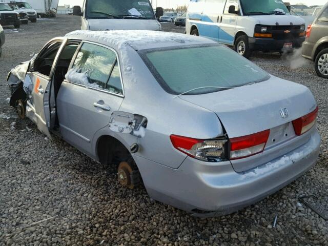 1HGCM66844A033182 - 2004 HONDA ACCORD EX SILVER photo 3