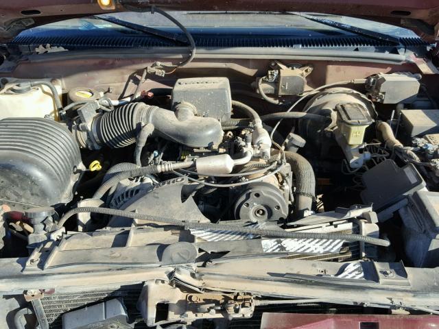 1GTEC19M3VE516159 - 1997 GMC SIERRA C15 MAROON photo 7