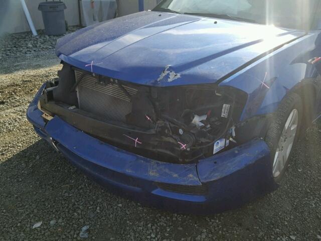 1C3CDZAB4EN129153 - 2014 DODGE AVENGER SE BLUE photo 9