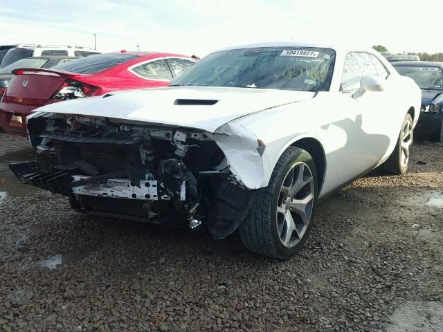 2C3CDZBG8FH804829 - 2015 DODGE CHALLENGER WHITE photo 2