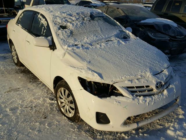 2T1BU4EE1DC063614 - 2013 TOYOTA COROLLA BA WHITE photo 1