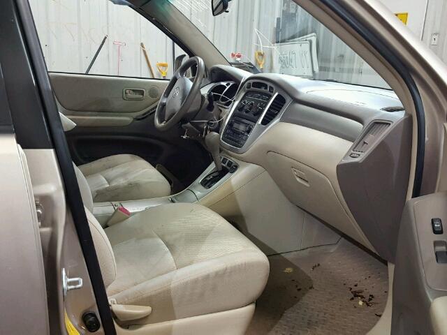 JTEDP21A070137607 - 2007 TOYOTA HIGHLANDER TAN photo 5