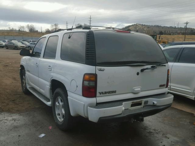 1GKEK63U91J208895 - 2001 GMC DENALI WHITE photo 3