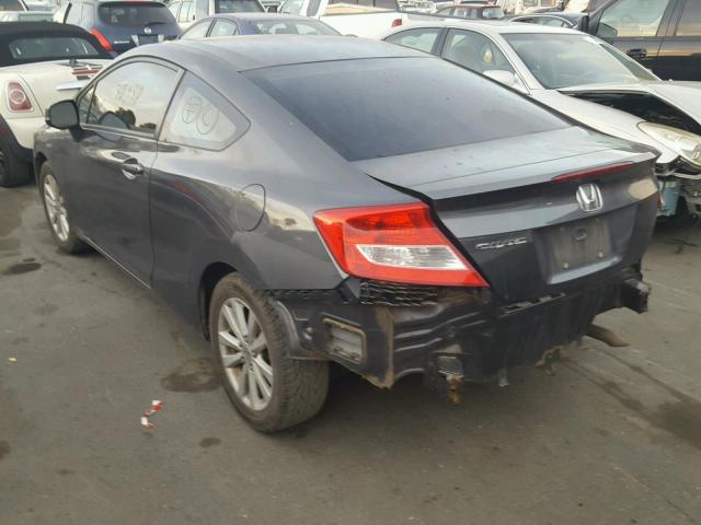 2HGFG3B89CH546761 - 2012 HONDA CIVIC EX ნაცრისფერი ფოტო 3