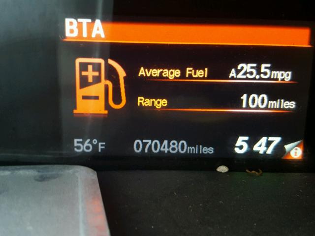 2HGFG3B89CH546761 - 2012 HONDA CIVIC EX ნაცრისფერი ფოტო 8