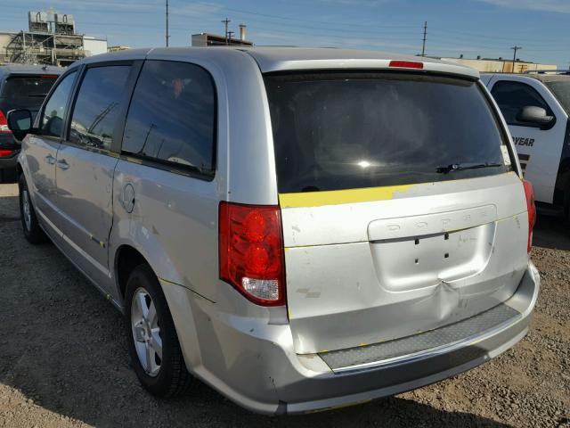 2D4RN3DG4BR656893 - 2011 DODGE GRAND CARA SILVER photo 3