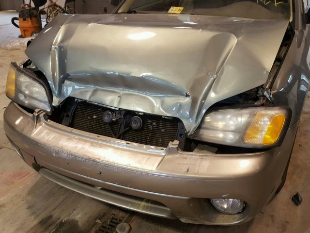 4S3BH675837659610 - 2003 SUBARU LEGACY OUT GRAY photo 9