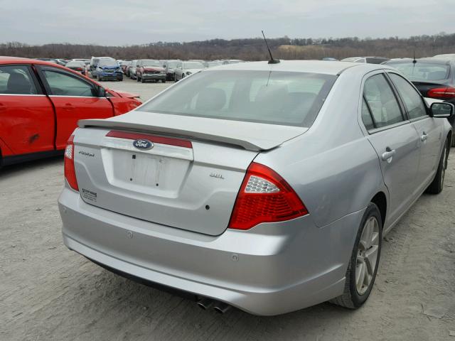 3FAHP0JA2BR318488 - 2011 FORD FUSION SEL SILVER photo 4