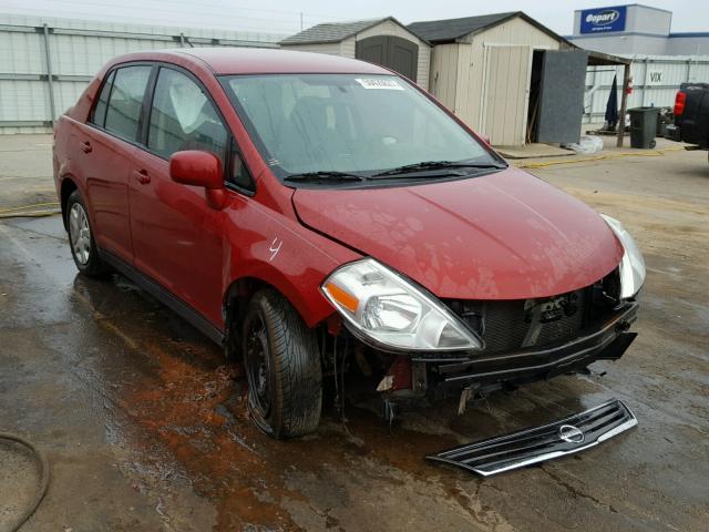 3N1BC1AP0AL439465 - 2010 NISSAN VERSA S RED photo 1