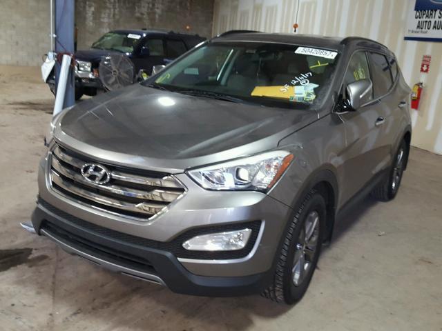 5XYZU3LB7DG020434 - 2013 HYUNDAI SANTA FE S GRAY photo 2