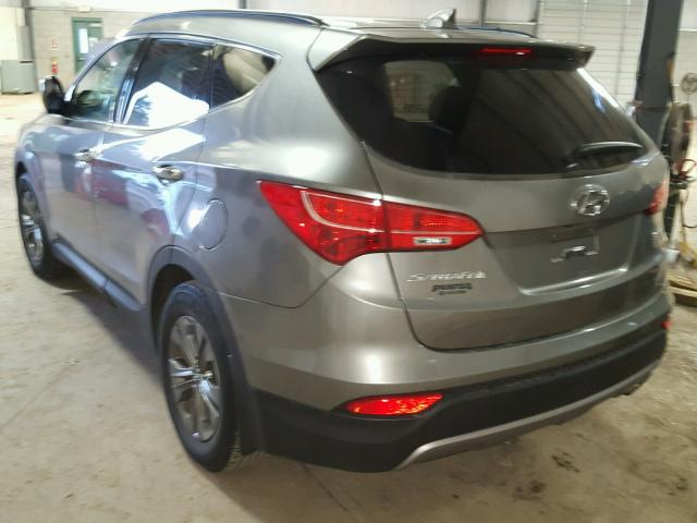 5XYZU3LB7DG020434 - 2013 HYUNDAI SANTA FE S GRAY photo 3