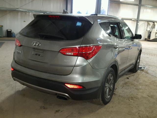 5XYZU3LB7DG020434 - 2013 HYUNDAI SANTA FE S GRAY photo 4