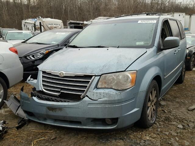 2A8HR54189R661229 - 2009 CHRYSLER TOWN & COU BLUE photo 2