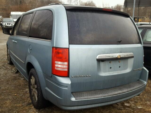 2A8HR54189R661229 - 2009 CHRYSLER TOWN & COU BLUE photo 3