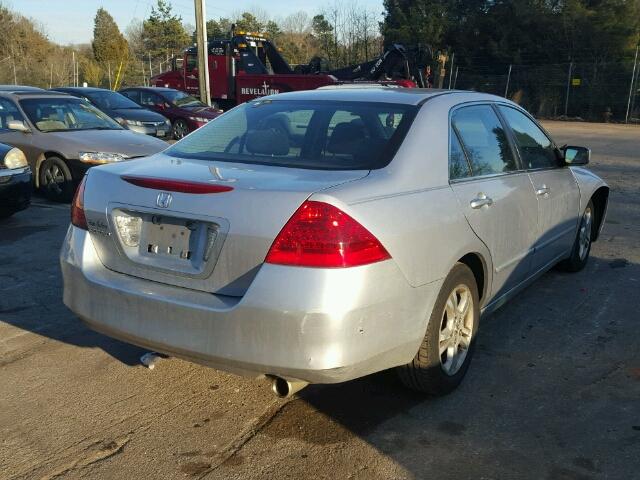 1HGCM56316A169643 - 2006 HONDA ACCORD SE SILVER photo 4