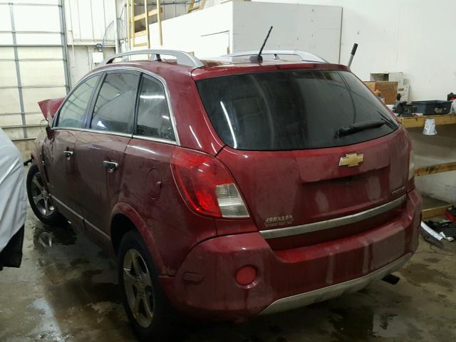 3GNAL3EK3DS590644 - 2013 CHEVROLET CAPTIVA LT RED photo 3