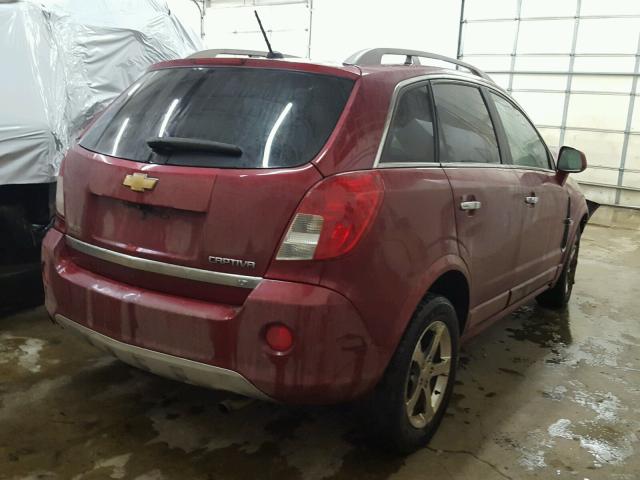 3GNAL3EK3DS590644 - 2013 CHEVROLET CAPTIVA LT RED photo 4