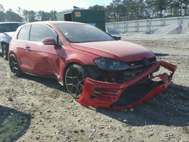 3VWYT7AU0GM067951 - 2016 VOLKSWAGEN GTI S/SE RED photo 1