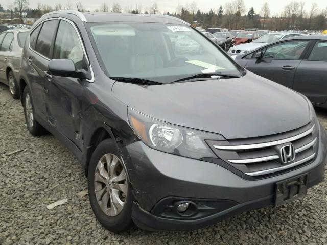 2HKRM4H79EH631599 - 2014 HONDA CR-V EXL CHARCOAL photo 1