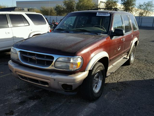1FMDU64E3YZA96403 - 2000 FORD EXPLORER E BURGUNDY photo 2