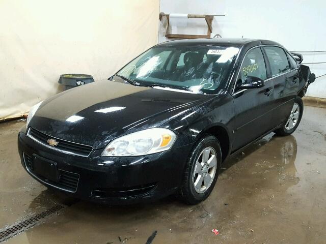 2G1WT58N869279235 - 2006 CHEVROLET IMPALA LT BLACK photo 2