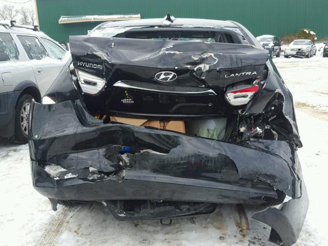 KMHDU4AD7AU953776 - 2010 HYUNDAI ELANTRA BL BLACK photo 9