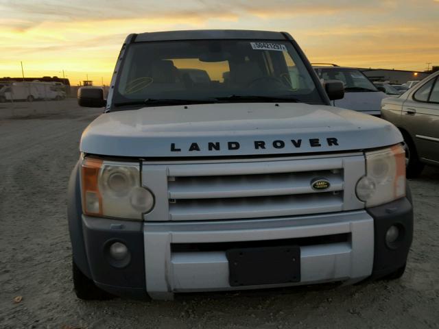 SALAD25456A385745 - 2006 LAND ROVER LR3 SE SILVER photo 9